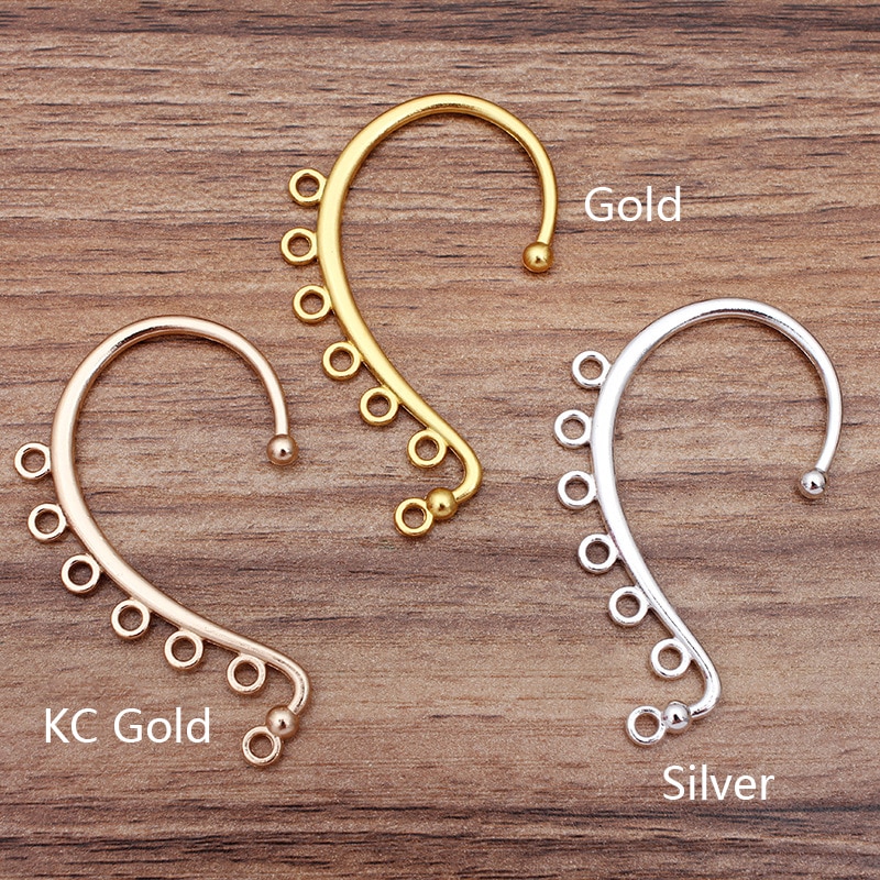 10pcs Earrings DIY Hair Jewelry Making Gold Color ..